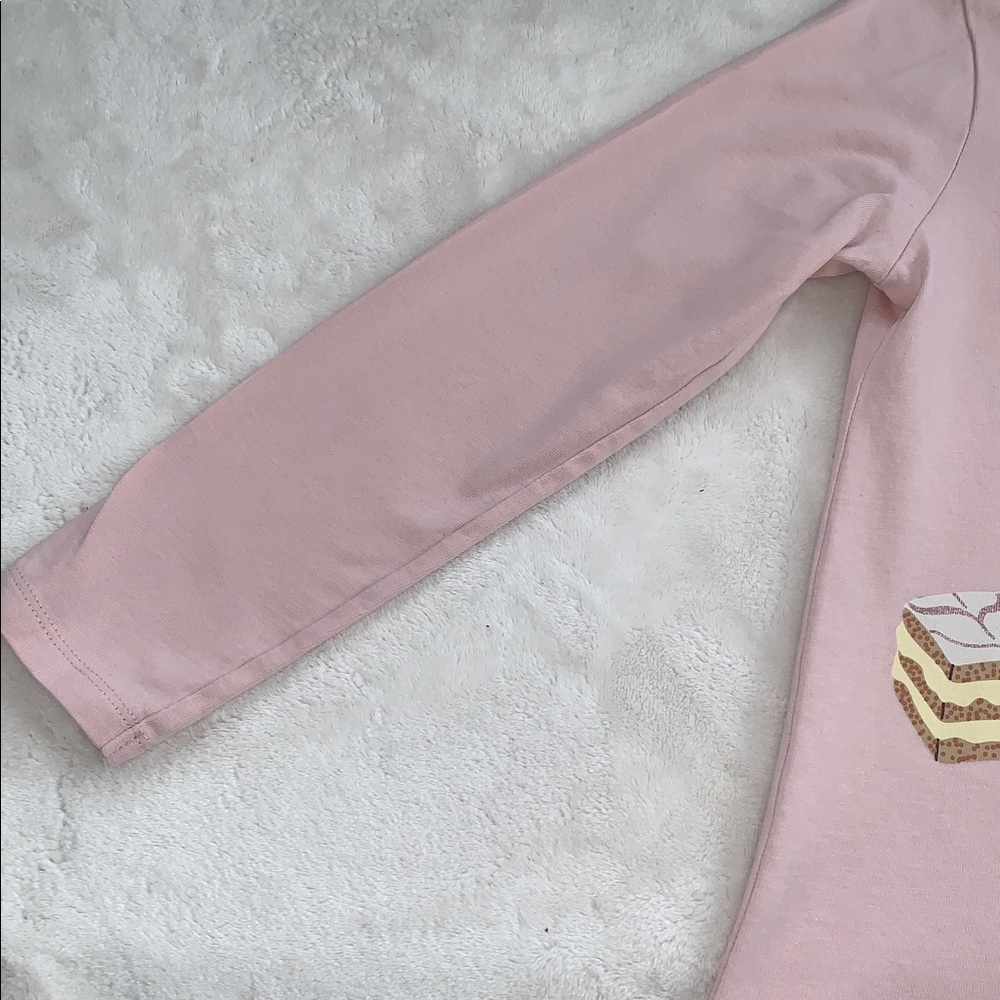 Mini Boden Sweet Treats Pink Top 7/8 Long Sleeves - Picture 3 of 10